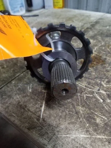 173678BK - RE5R05A OUTPUT SHAFT, 4X4, 17-3/4" LONG, WITH PARKING GEAR, 2002-UP image 2