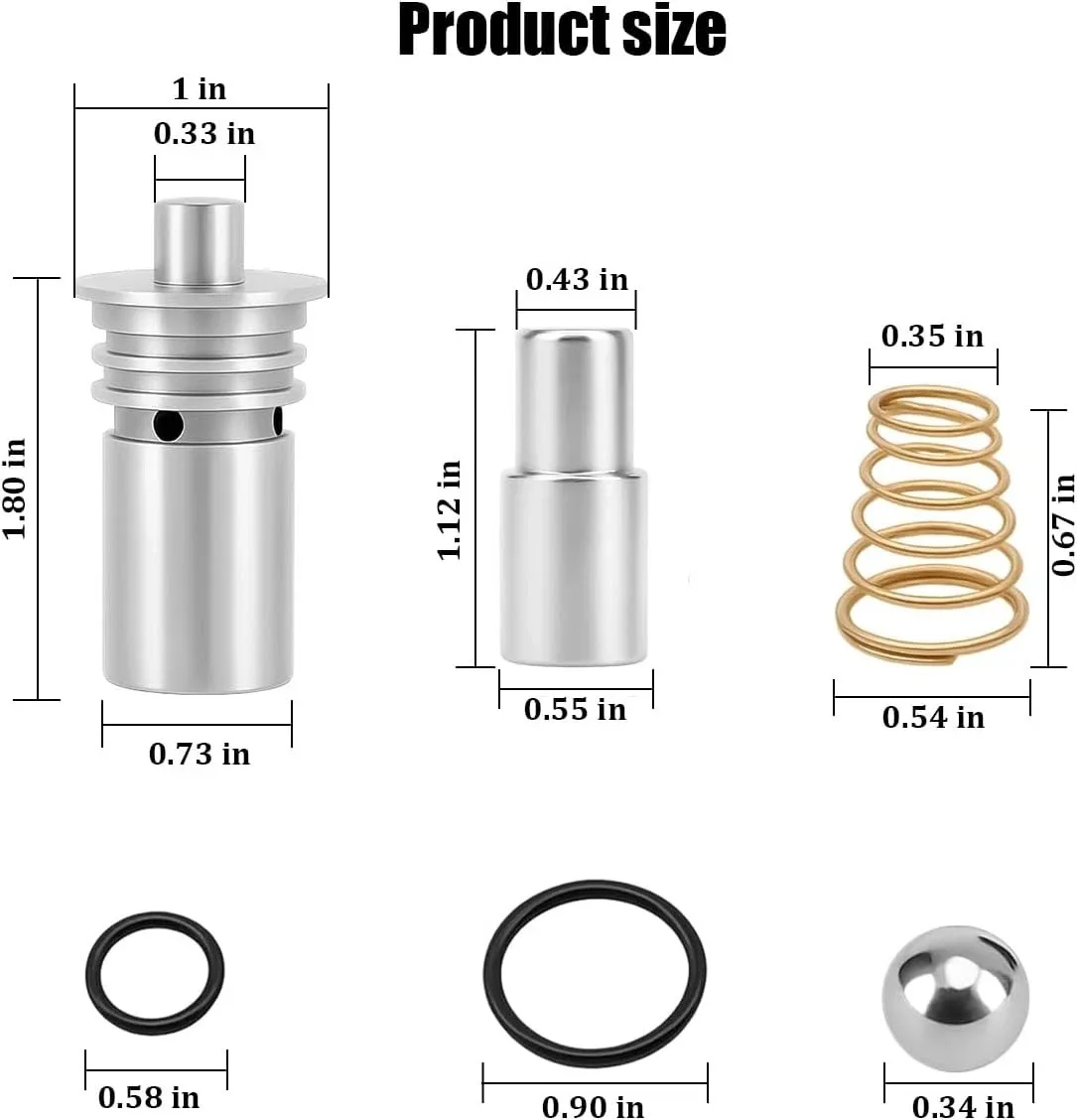 Durable Iron Cooler Flow Bypass Valve Kit for Automatic Transmissions 6L80/10L90 image 4