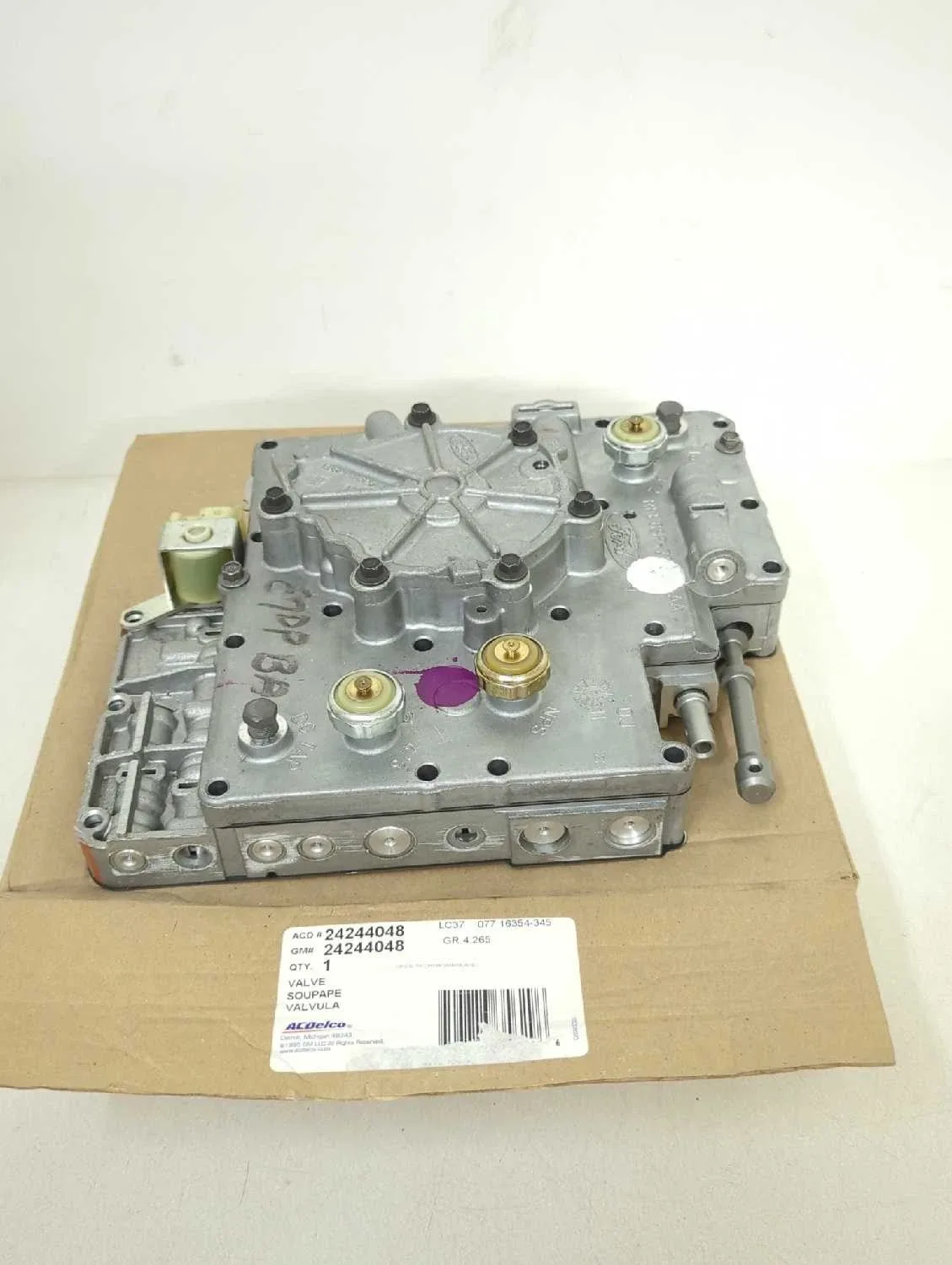 2001 GMC Express Van 4L60E Transmission Valve Body MPN 24244048