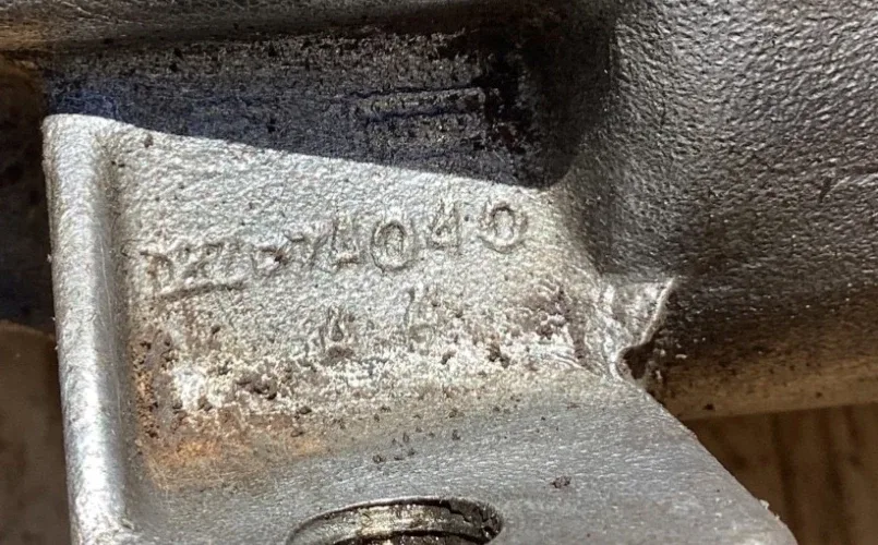 Ford C6 Transmission  OEM Used  Tail Housing  D2ZP 7A040 A   Plus Mounting Bolts image 2