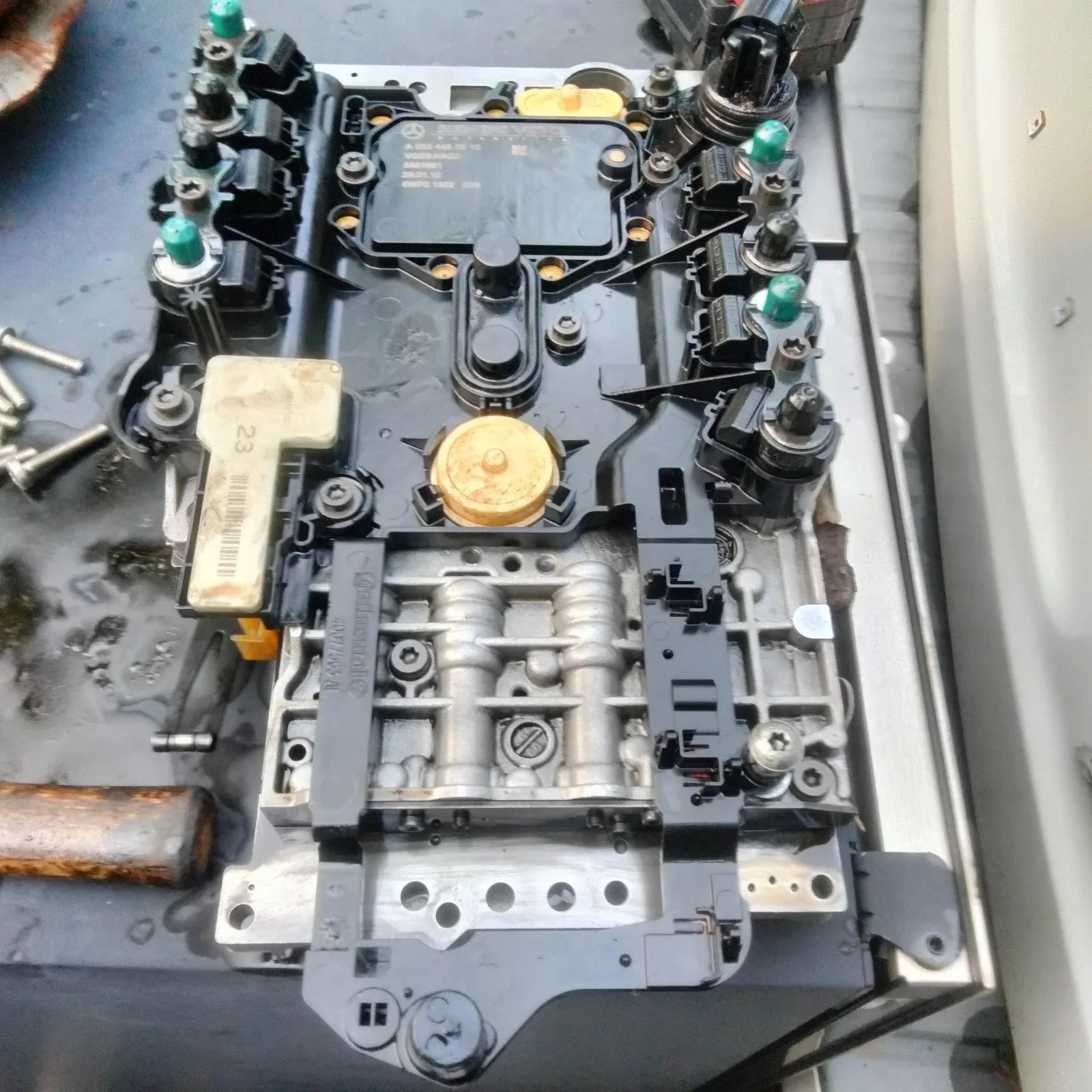 Mercedes 722.9 Valve Body with Siemens VDO Conductor Plate VGS3 NAG2 A 003 446 03 10