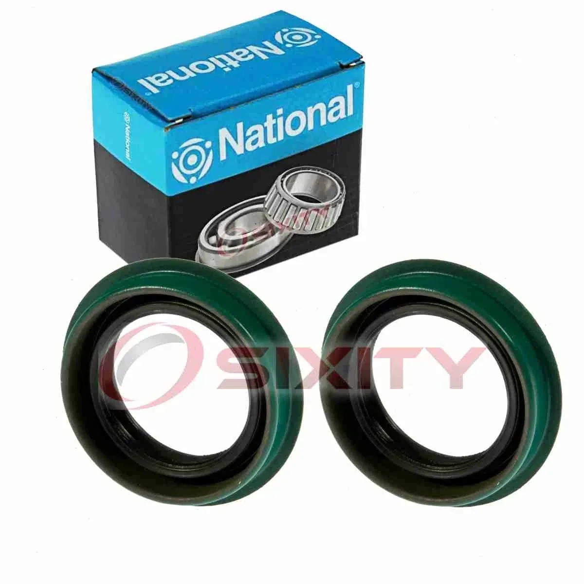 2 pc National Transmission Output Shaft Seals for 2010-2013 Ford Transit io