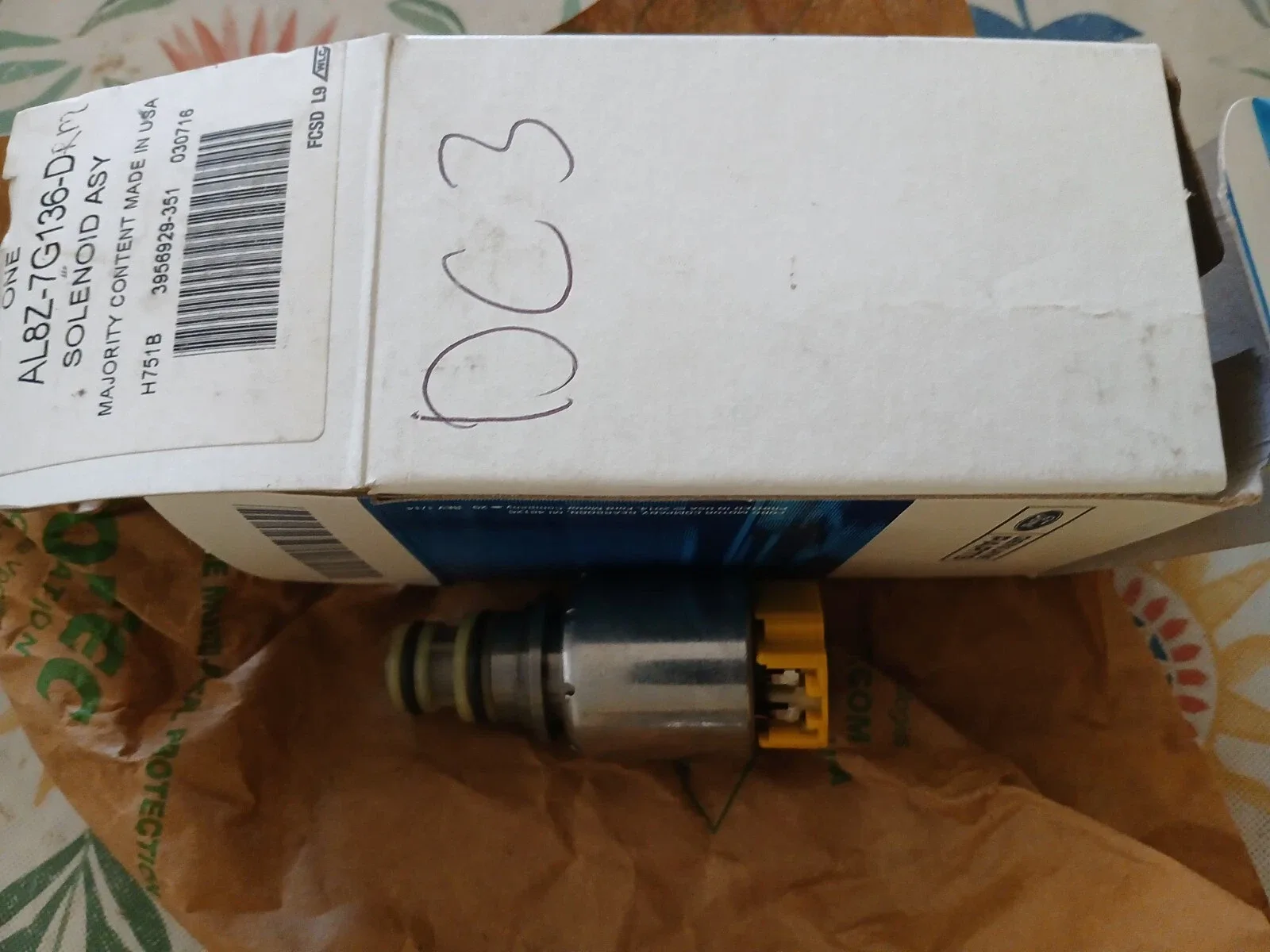 NEW, OEM Ford AL8Z7G136D Valve body Solenoid -escape,fusion