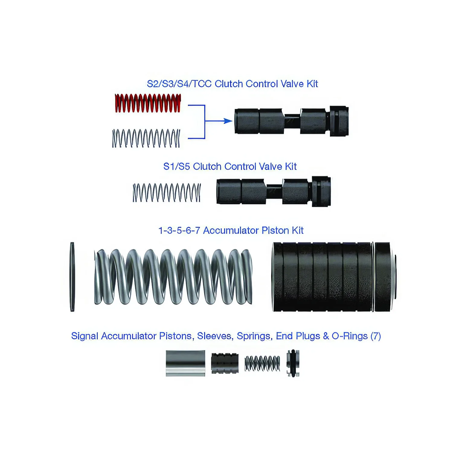 8L45-8L90 Transmission Valve Body Shift Zip Kit fits 2015-Up 8L45-8L50-SHIFT-ZIP image 2