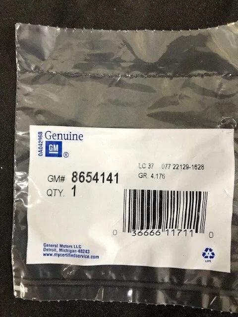 Genuine GM Automatic Transmission Output Shaft Retaining Ring 8654141 4l60E