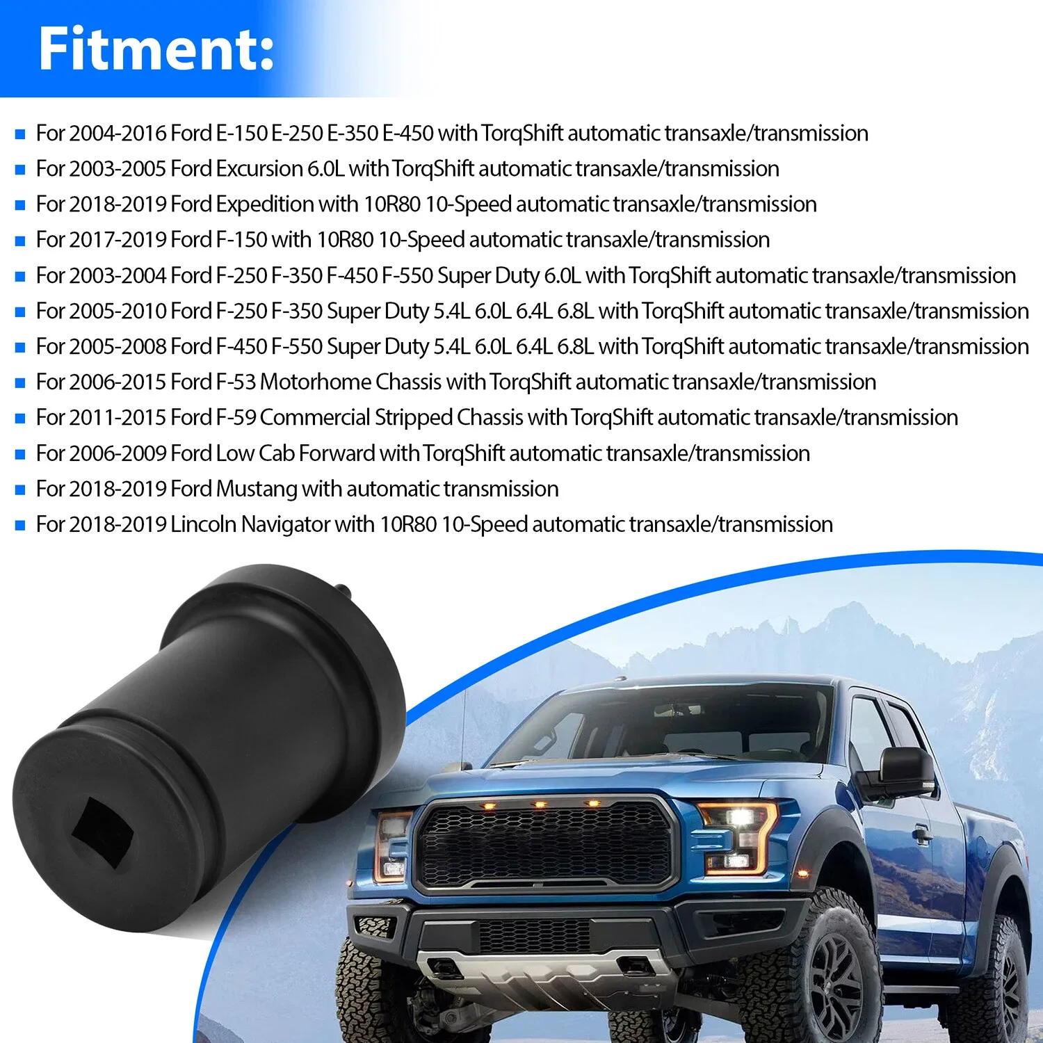 Output Shaft Locknut Socket Removal Tool T-7458 For Ford TorqShift 5R110W, 4R100 image 4