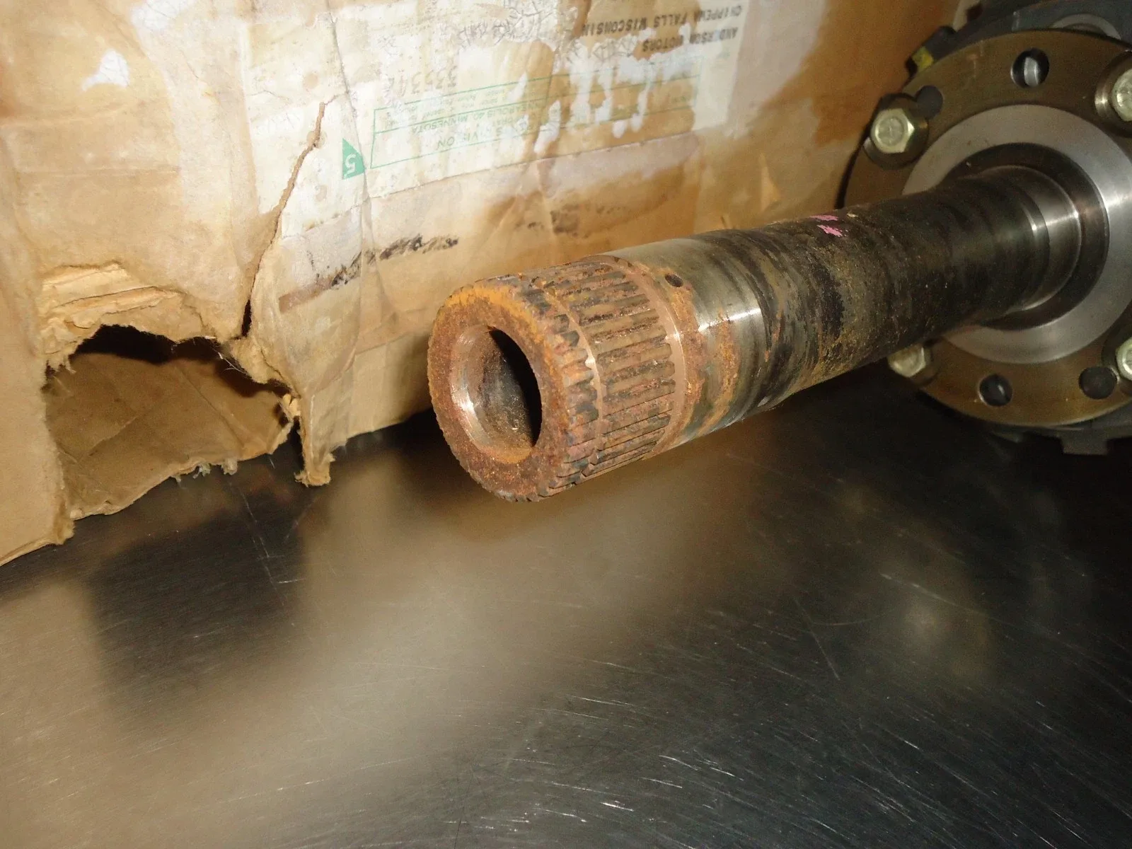 1961-1964 Oldsmobile Roto Hydramatic Transmission Carrier Output Shaft 8620979 image 2