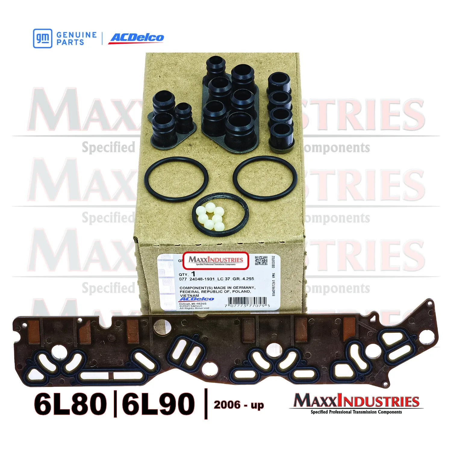 6L80 6L90 Transmission Valve Body TECHM Pressure Switch Repair Kit w/ Case Seals image 4