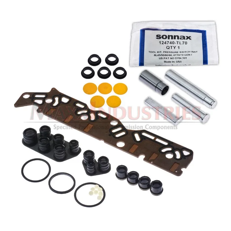 6L80 6L90 Transmission Valve Body TECHM Pressure Switch Repair Kit w/ Case Seals