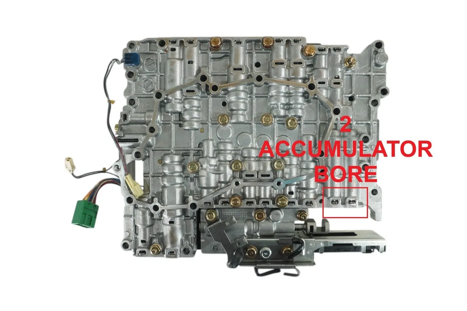 173740AB - RE5R05A, VALVE BODY, 1ST DESIGN, 2 BORE, NO HOLE FOR BRAKE SOLENOID image 4