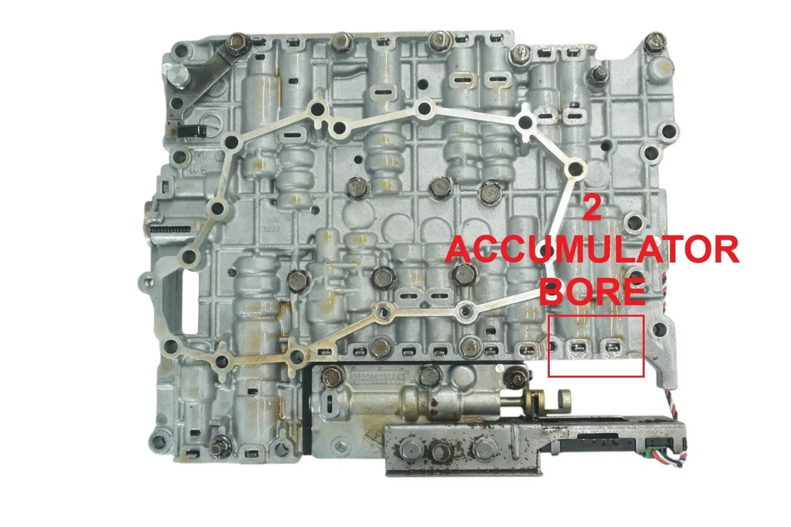 173740BA - RE5R05A, VALVE BODY, 2ND DES, 2 BORE, NO HOLE FOR SOL, CAST: MCO image 3