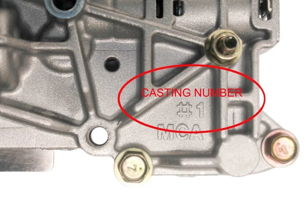 173740BAA - RE5R05A, VALVE BODY, 2ND DESIGN TCM, 1 BORE, 2 CIRCLES, CAST: MCA image 3