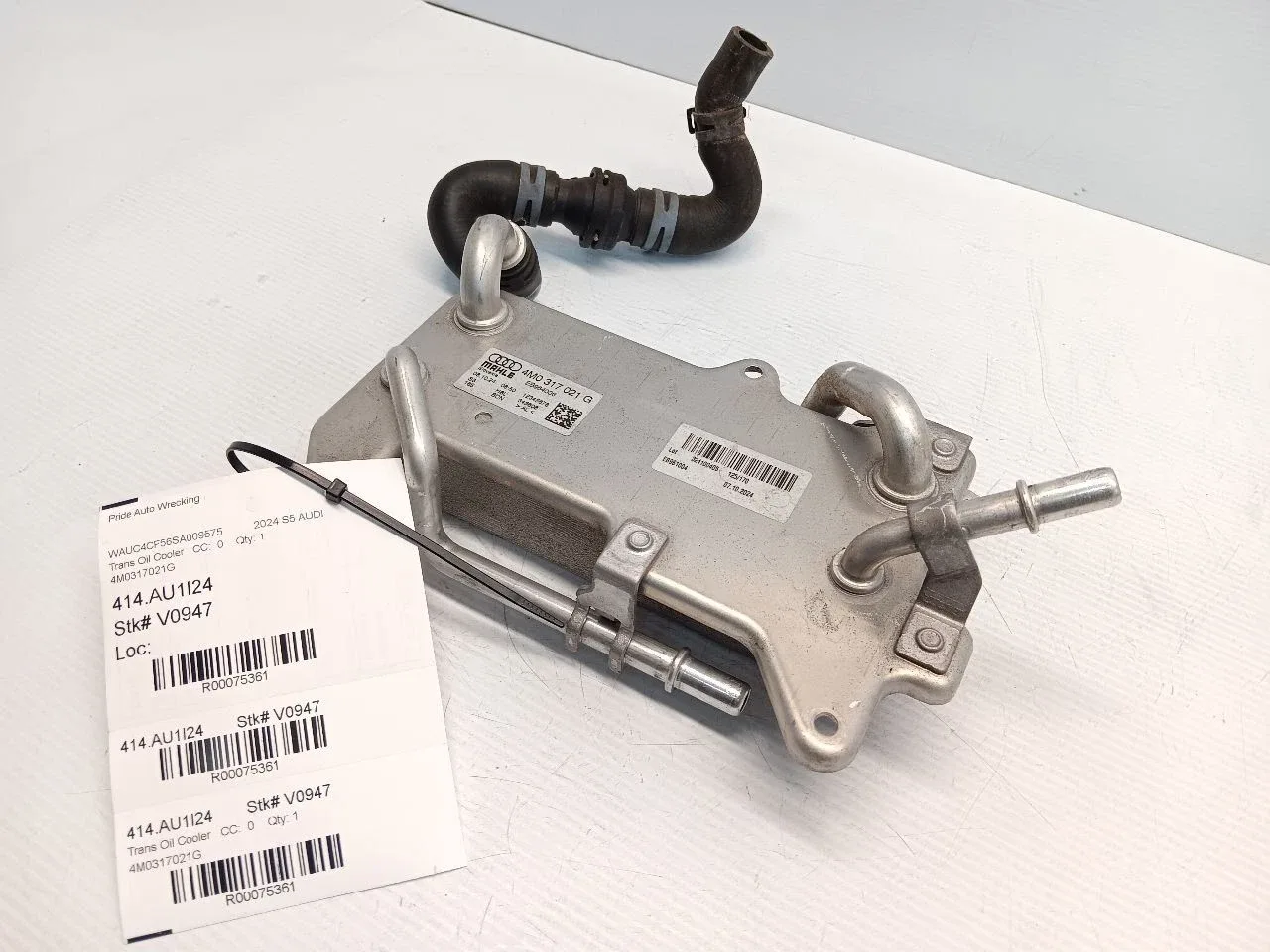 2017-2024 Audi RS5 S5 S4 Q8 Q7 Automatic Transmission Oil Cooler 4M0317021G image 3