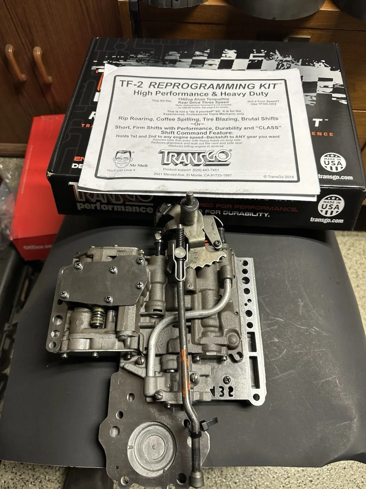 TF8 TF6 A904 A727 VALVE BODY LOCKUP #4130495 & 4058179 W/REPROGRAMMING KIT TF-2