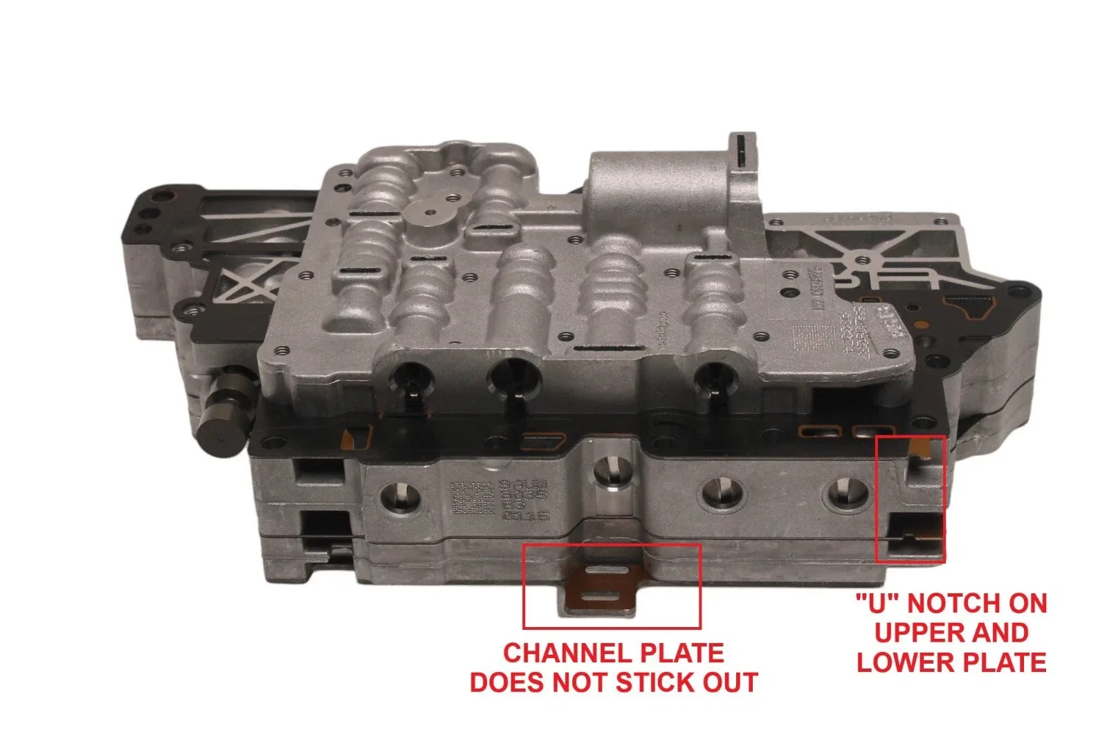 WTY25740BB - 6T70 6T75, REFURB LIFETIME WTY VALVE BODY, 2 U NOTCH, CLOSED PORT image 2