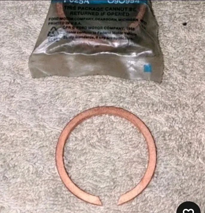 FORD C6 SNAP RINGS, OUTPUT SHAFT TO GOVERNOR SUPPORT 2 OEM NOS  .050" & .076" image 4
