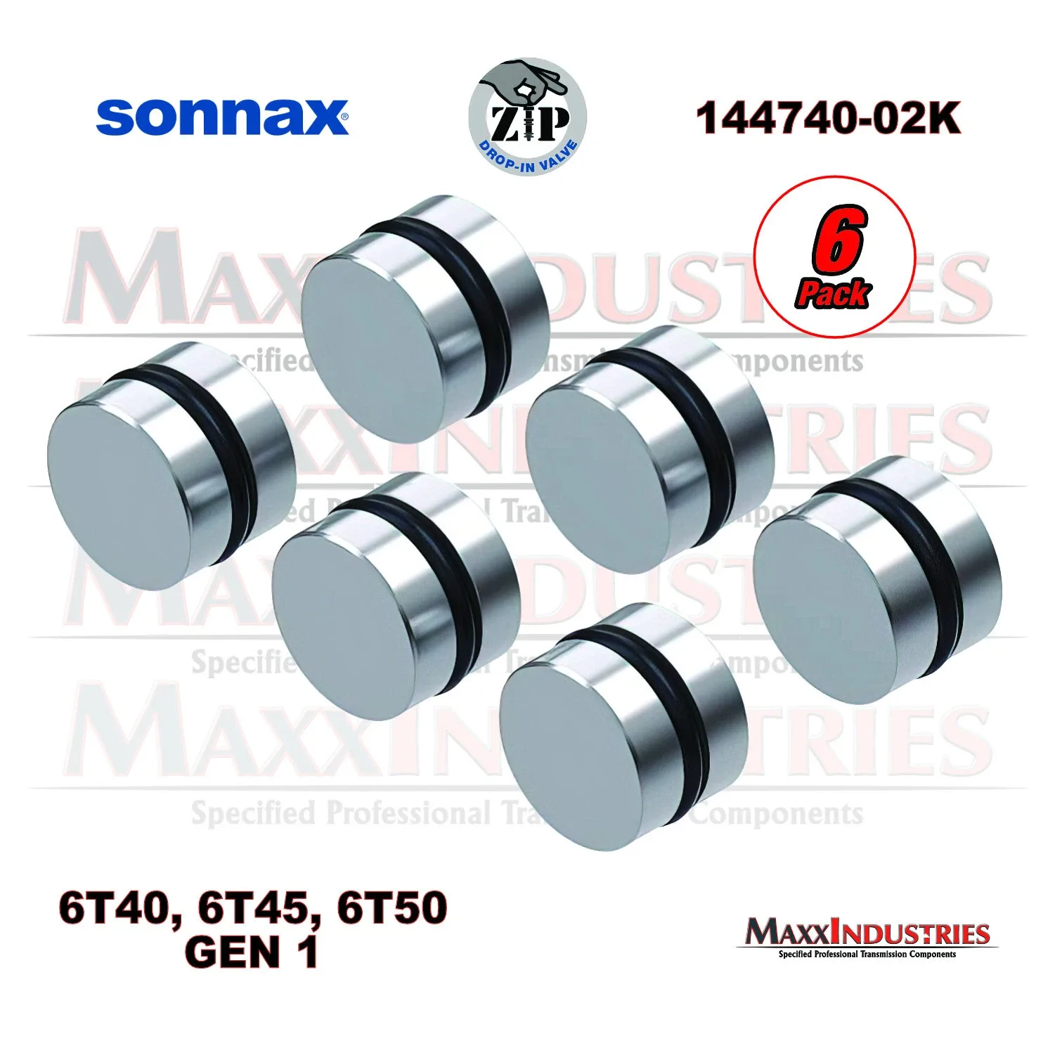 Sonnax 144740-02K End Plug & O‑Ring Kit for 6T40 / 6T45 Gen 1 Transmissions image 2