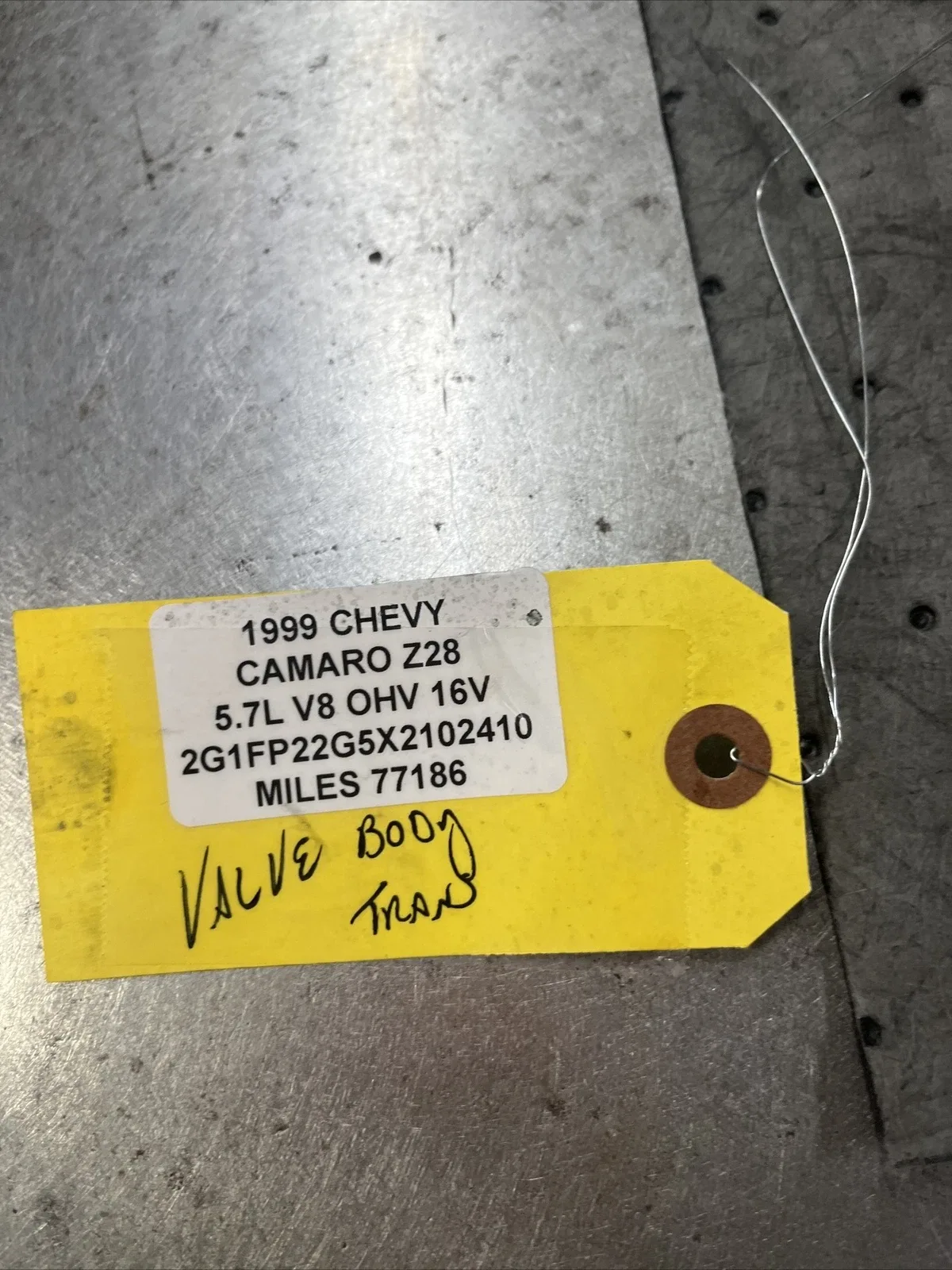1999 Chevrolet Camaro Z28 5.7L Transmission Valve Body image 2