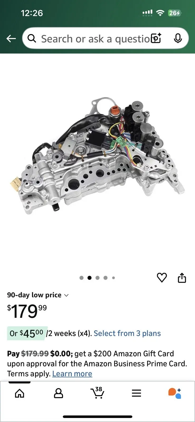 Transmission Valve Body Kit with Solenoids, See Description For Compatibility image 2