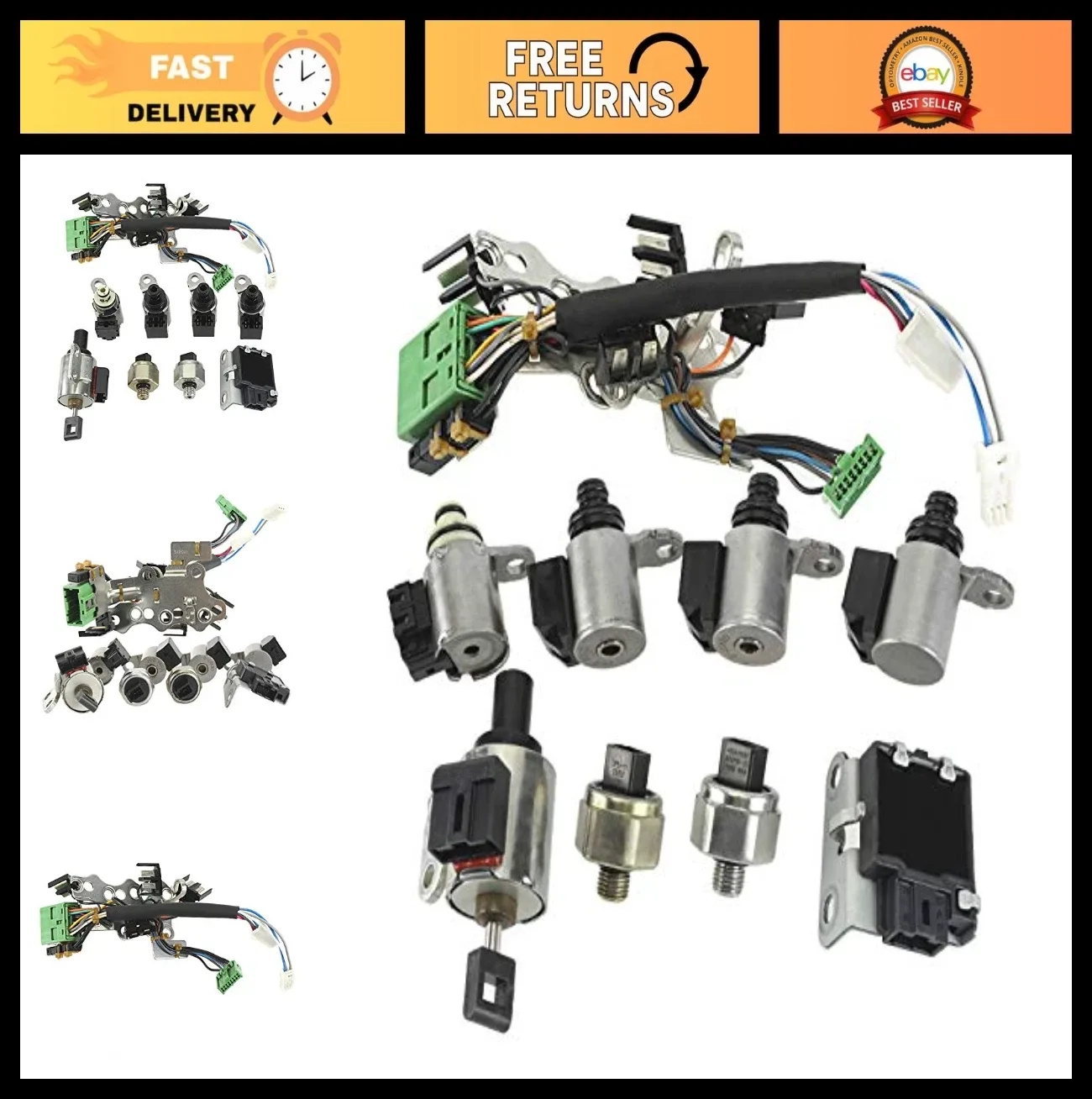 9PCS CVT Valve Body Solenoids for JF011E RE0F10A F1CJA - Fits Altima Rogue Sentr