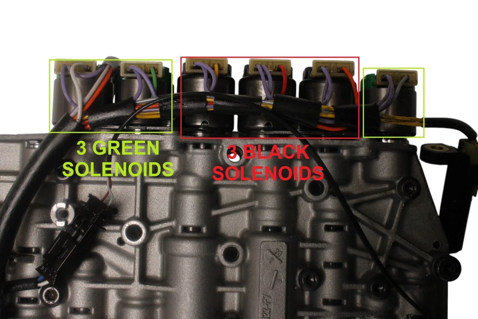WTY175740AA - ZF5HP19, REFURB LIFE WTY VALVE BODY, 1 YELLOW-3 GREEN-3 BLACK SOL image 3