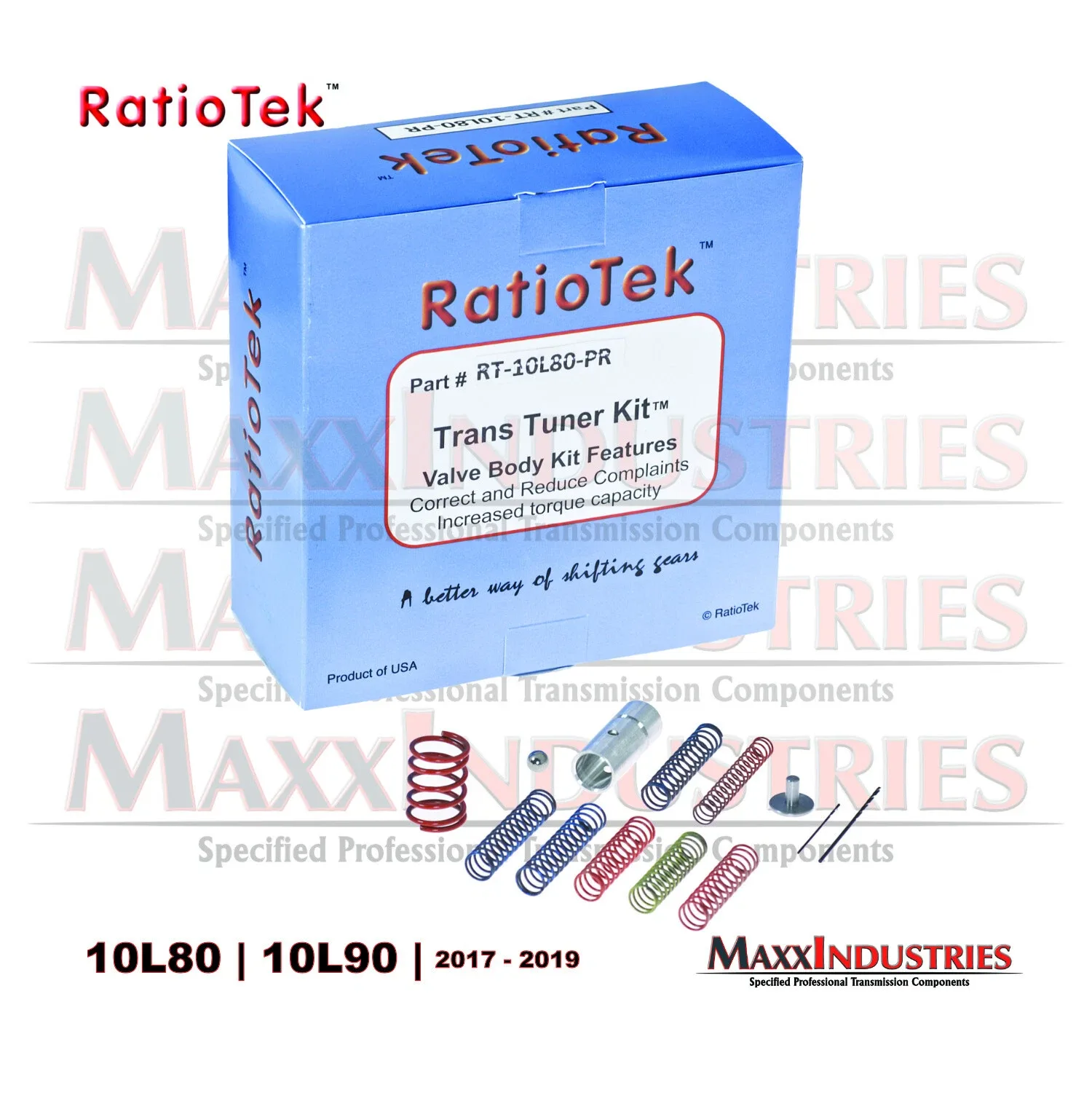 10L80 10L90 Transmission Valve Body Shift Improver Kit RatioTek RT-10L80-PR image 2