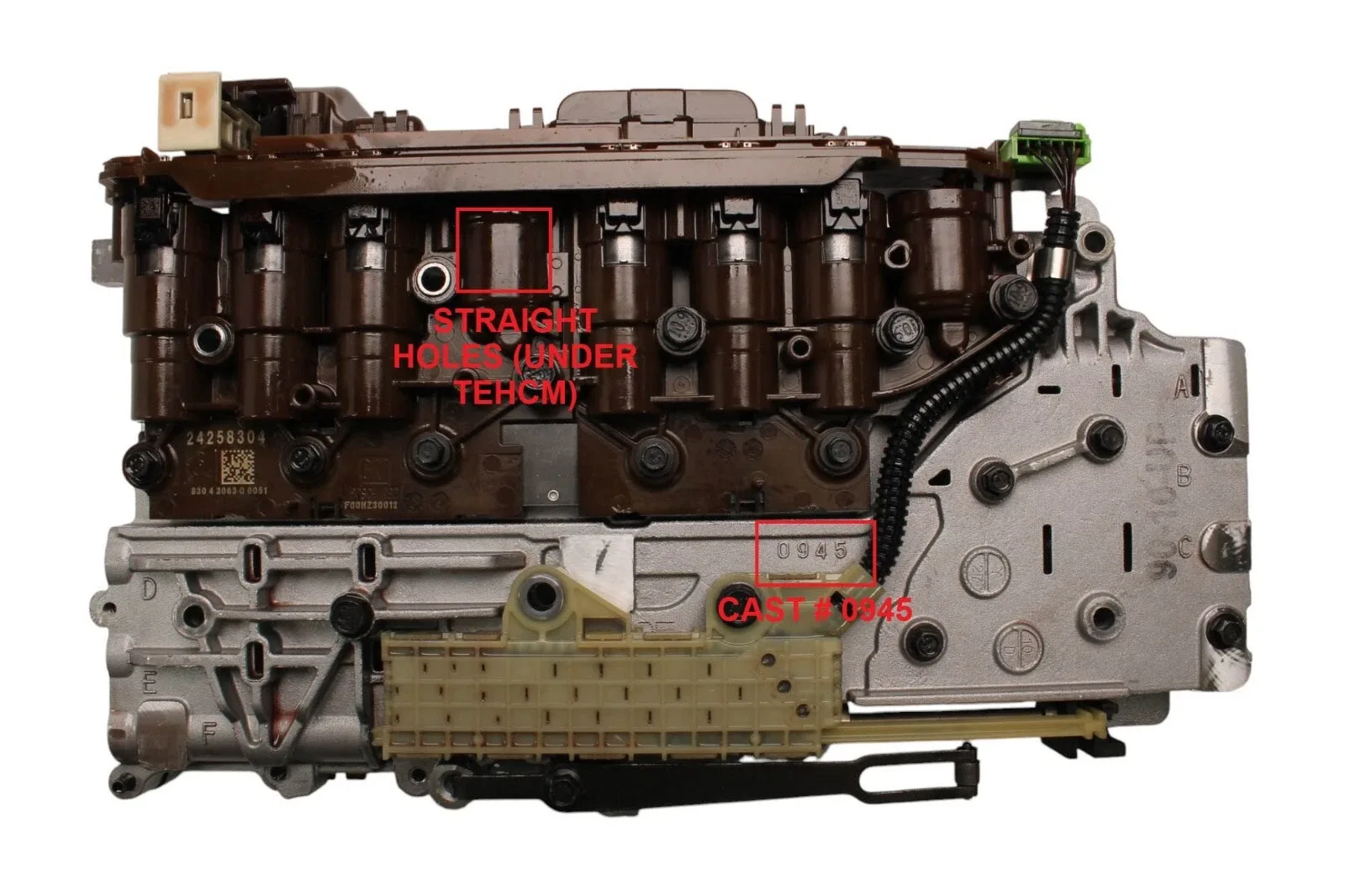45740DK - 6L90, VALVE BODY & TEHCM, D OR NO POST, NO EXHAUST SLOTS, 2010-UP image 3