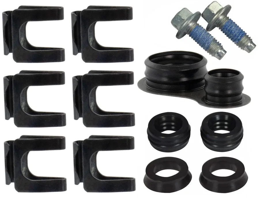 NEW OEM 17-24 Ford 10R80 Solenoid Valve Body Removal Cleaning Kit Clips & Seals