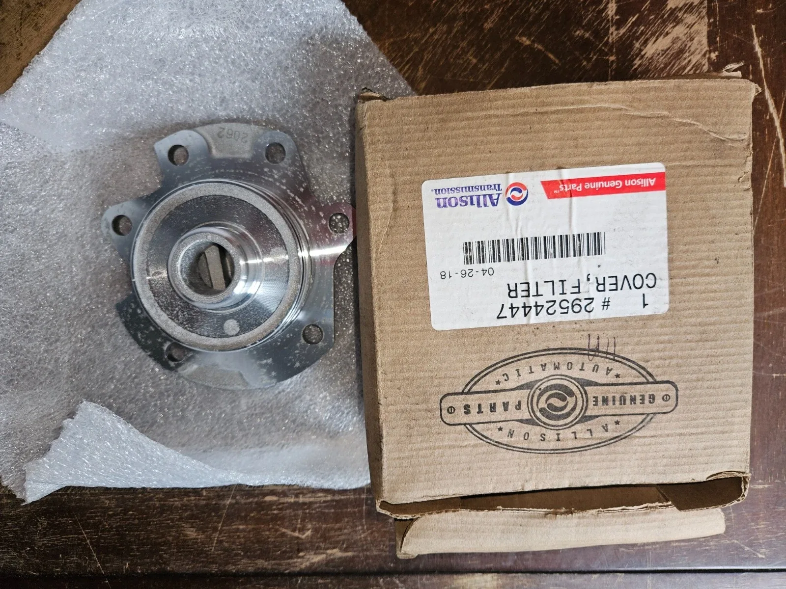 Allison 29524447 Automatic Transmission Valve Body Filter Cover