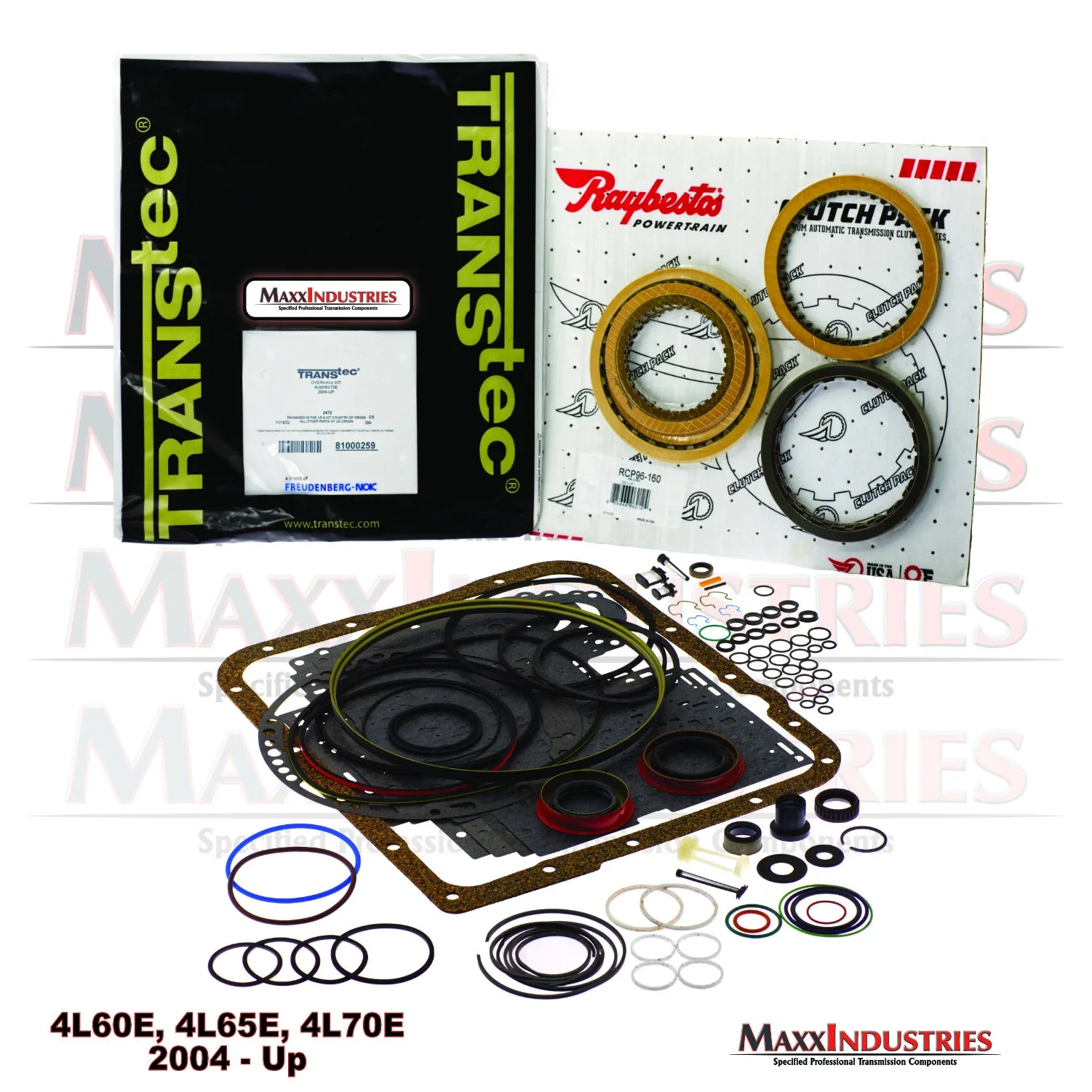 GM 4L60E/4L65E/4L70E Transmission Rebuild Kit w/ Raybestos Clutches — 2472 + RCP96-160