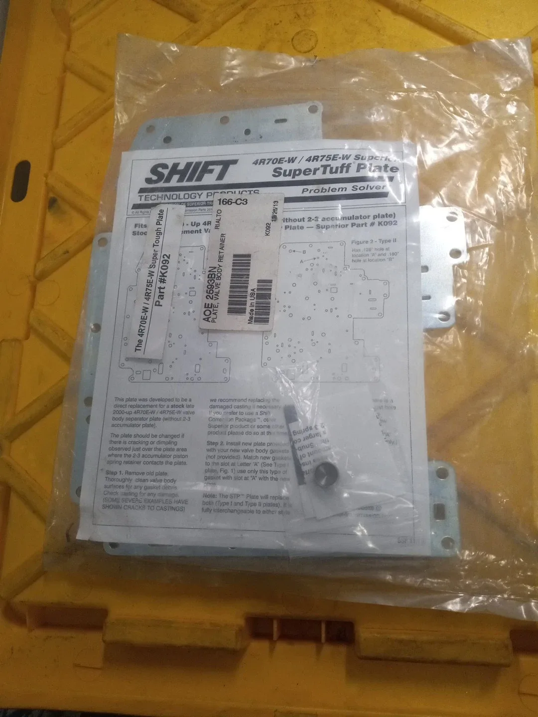 Superior KO92 Tuff Plate for 4R70E-W / 4R75E-W