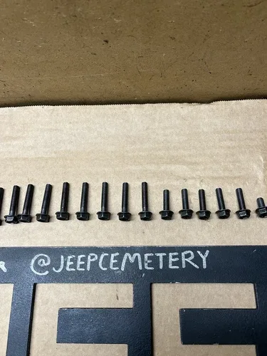 87-01 Jeep Cherokee XJ Comanche MJ OEM AW4 Auto Transmission Valve Body Bolt Set image 3