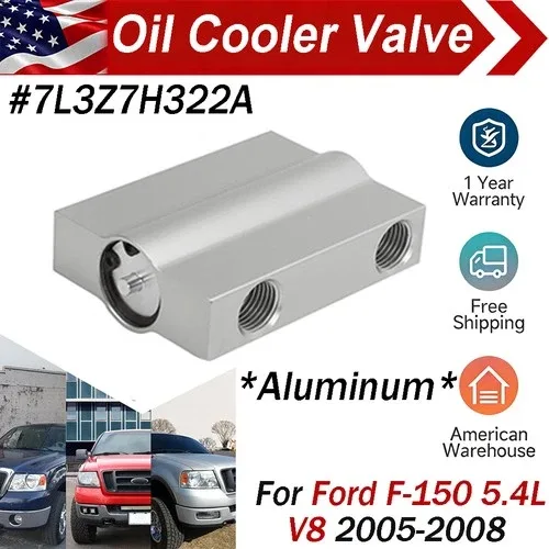 For 2005-2008 Ford F150 Aluminum Oil Cooler Valve 5.4L-V8 Automatic Transmission
