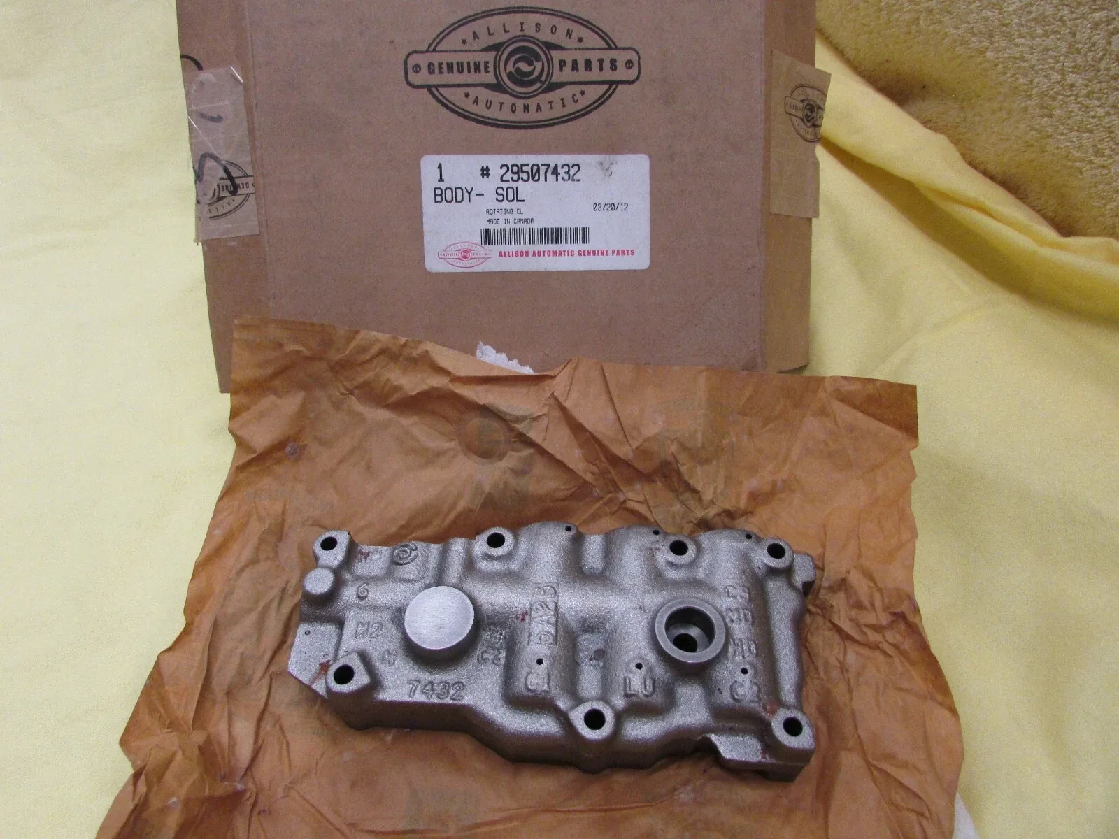 Allison 29507432 Solenoid Valve Body (N2) - Genuine Allison