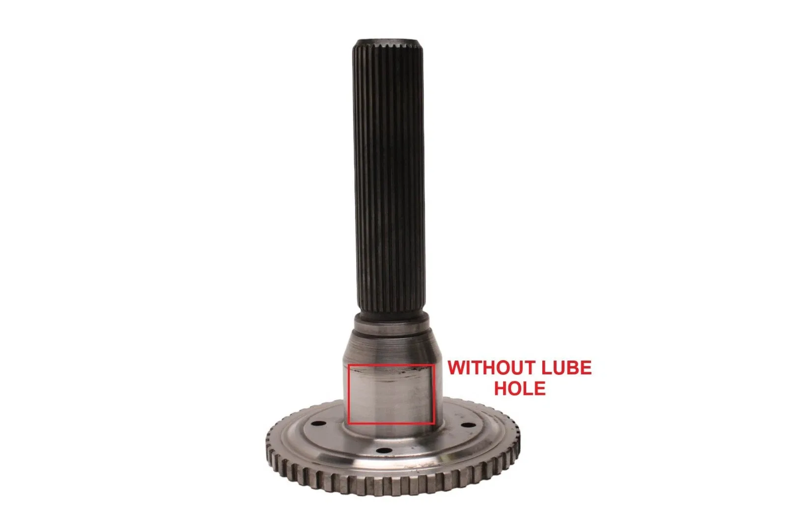 GM 34678RA Output Shaft for 4L80E / 4L85E — 8-1/8" Long, Bolt-On Yoke image 2