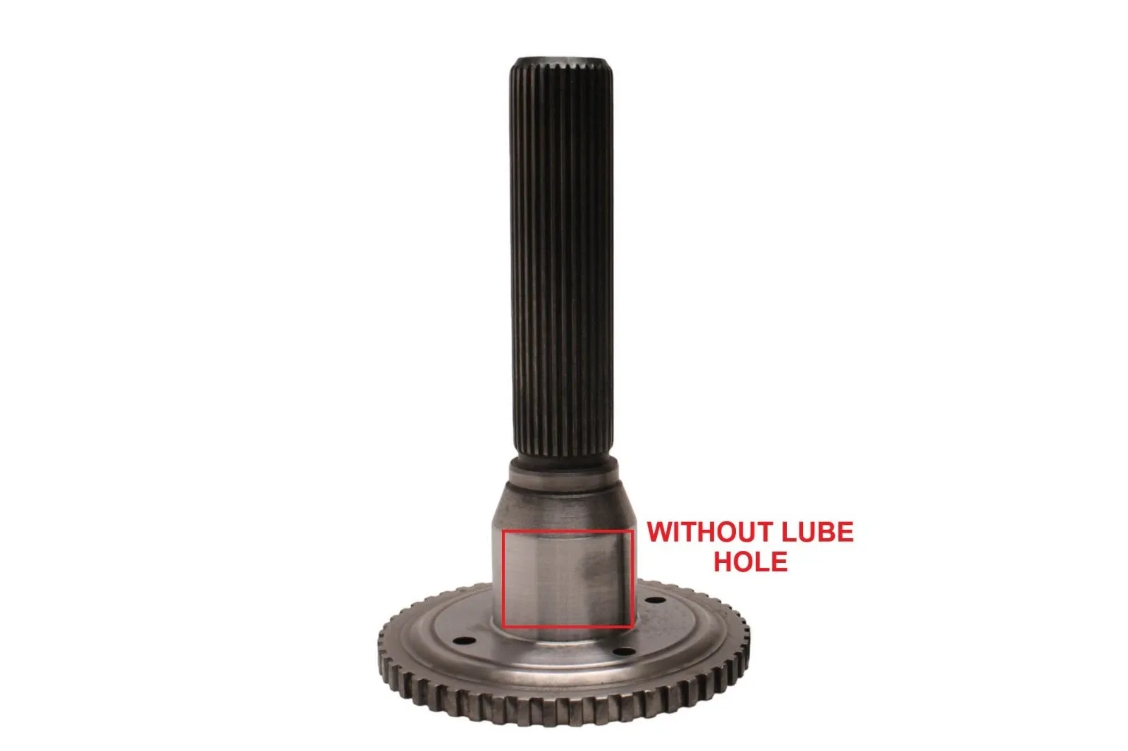 GM 4L80E/4L85E Output Shaft MPN 34678RB — 8-1/8" Slip-On Yoke, No Lube Hole image 2