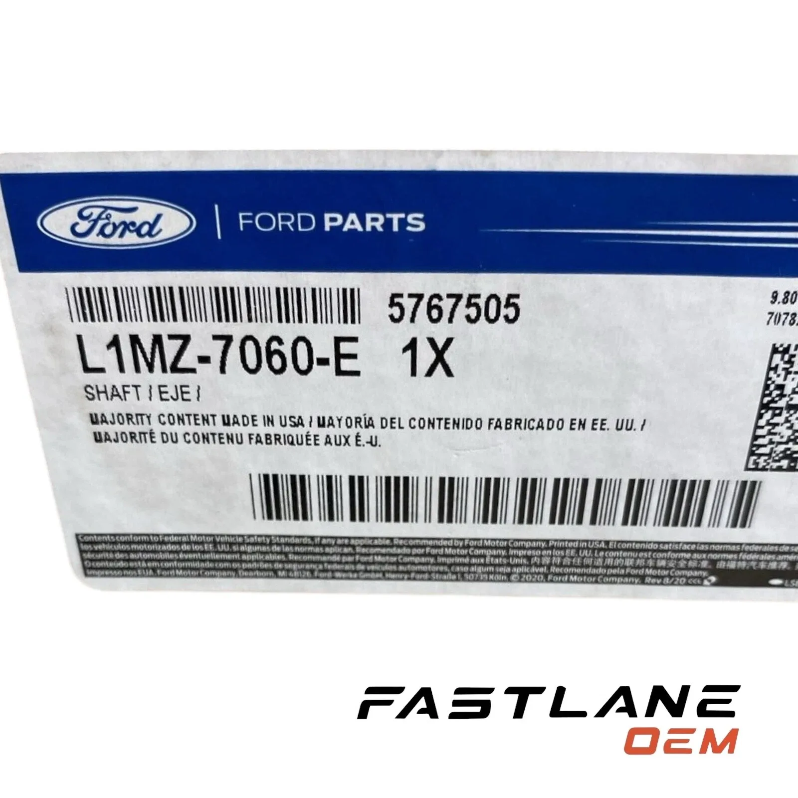 2020-2023 Lincoln Aviator Automatic Transmission Output Shaft L1MZ-7060-E image 2