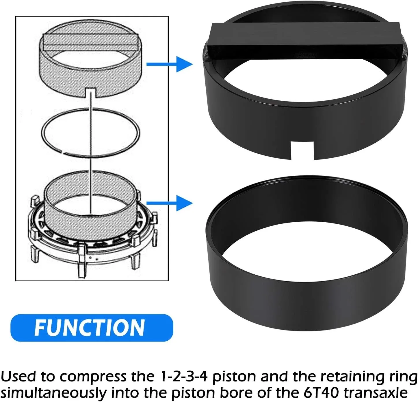 DT-47799 6T40 Clutch Piston Spring Compressor Tool for Buick/Chevrolet/GMC image 2