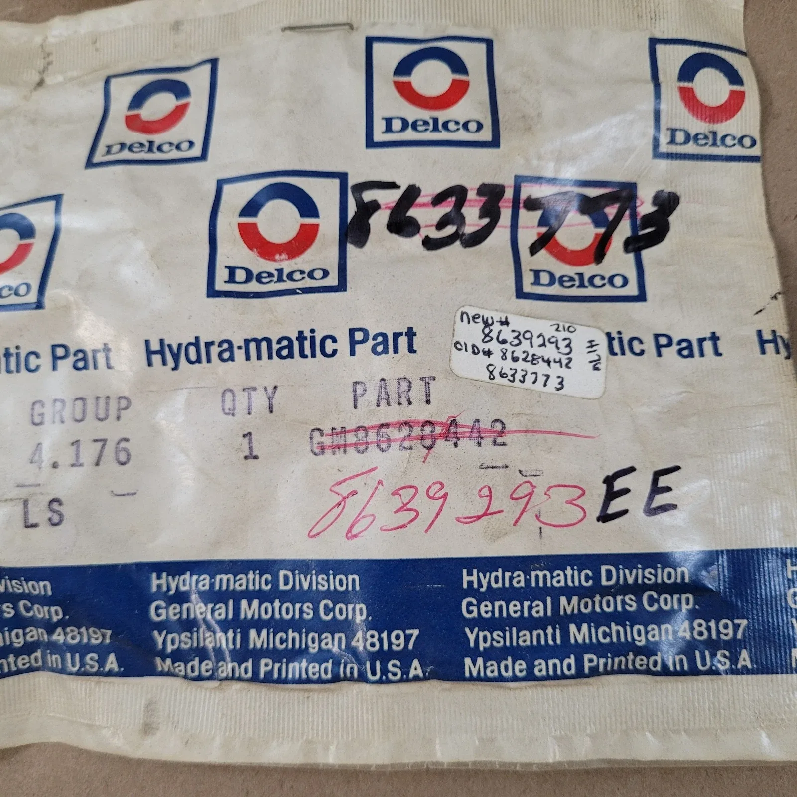 1976-1990 GM Hydramatic Output Shaft Thrust Washer ACDelco 8639293 image 2