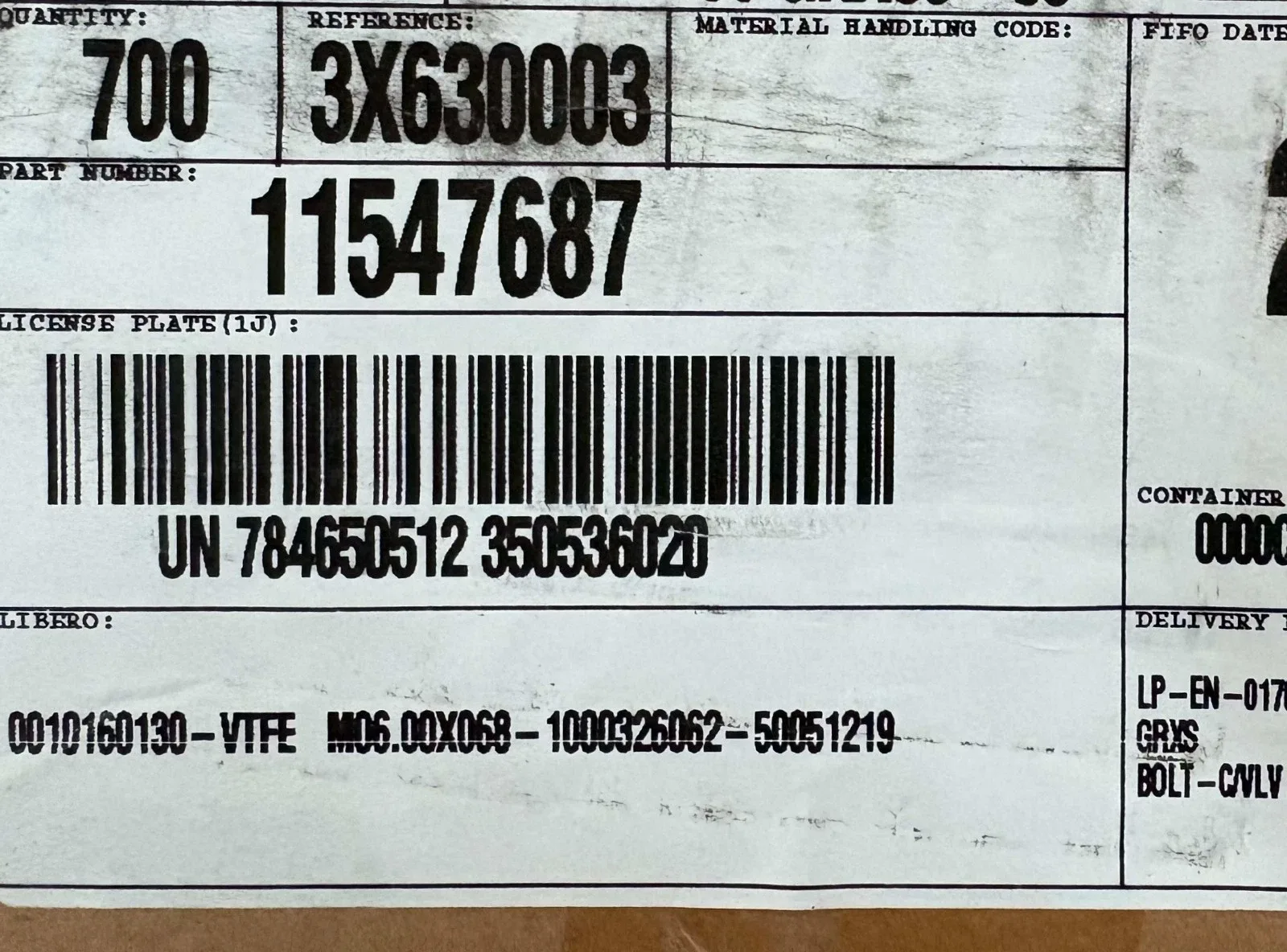 GM Control Valve Solenoid Body Bolt 11547687 - Box of 700 image 2