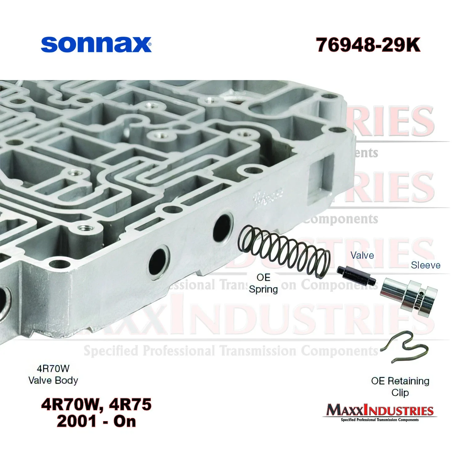 Sonnax 76948-29K Ford 4R70W 4R75W 2001+ Transmission Overdrive Servo Regulator image 3