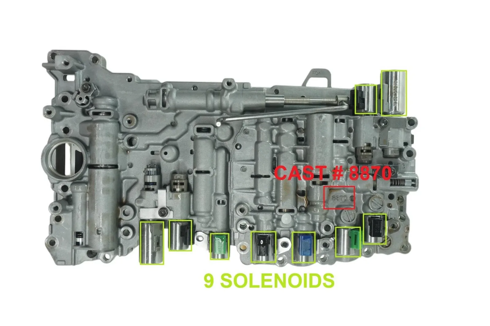 WTY117740B - A761E, REFURB LIFETIME WTY VALVE BODY, 9 SOL, CAST: 8870/F03/F04 image 2