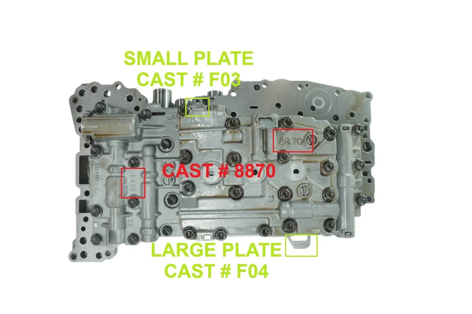 WTY117740B - A761E, REFURB LIFETIME WTY VALVE BODY, 9 SOL, CAST: 8870/F03/F04 image 3