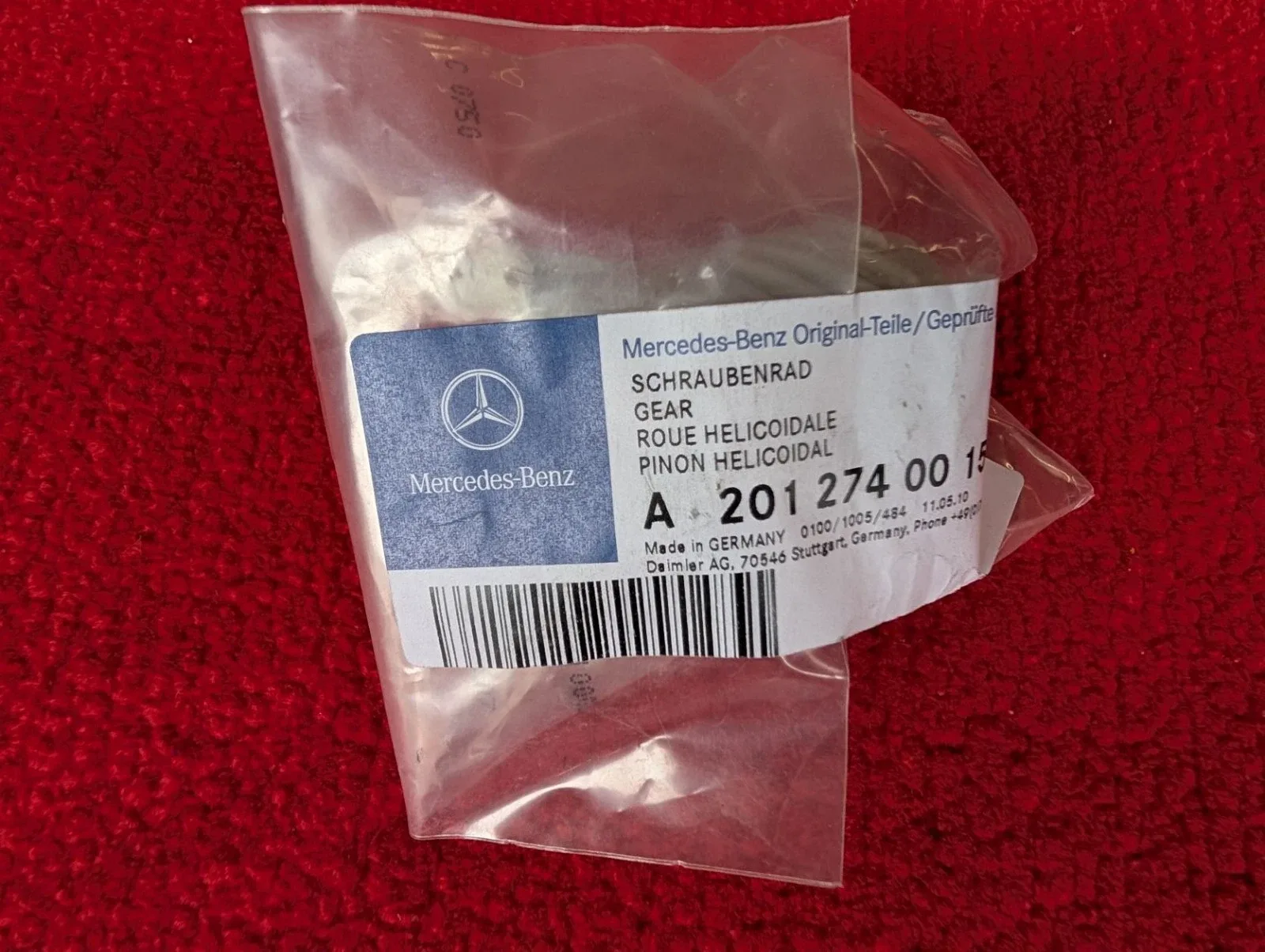 Mercedes-Benz W201 / W124 Governor Drive Gear 2012740015 (722.4 Automatic) image 4