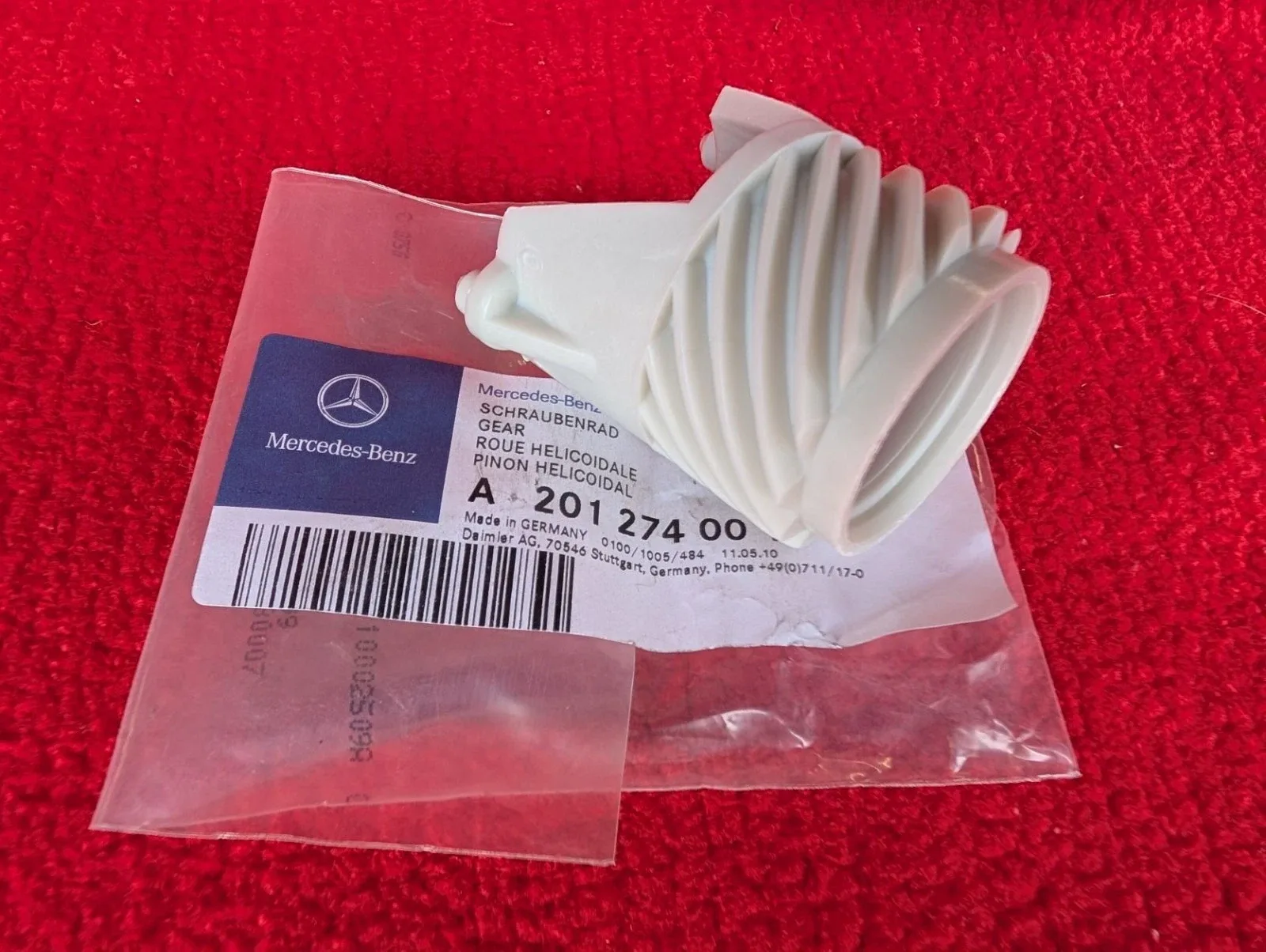 Mercedes-Benz W201 / W124 Governor Drive Gear 2012740015 (722.4 Automatic)