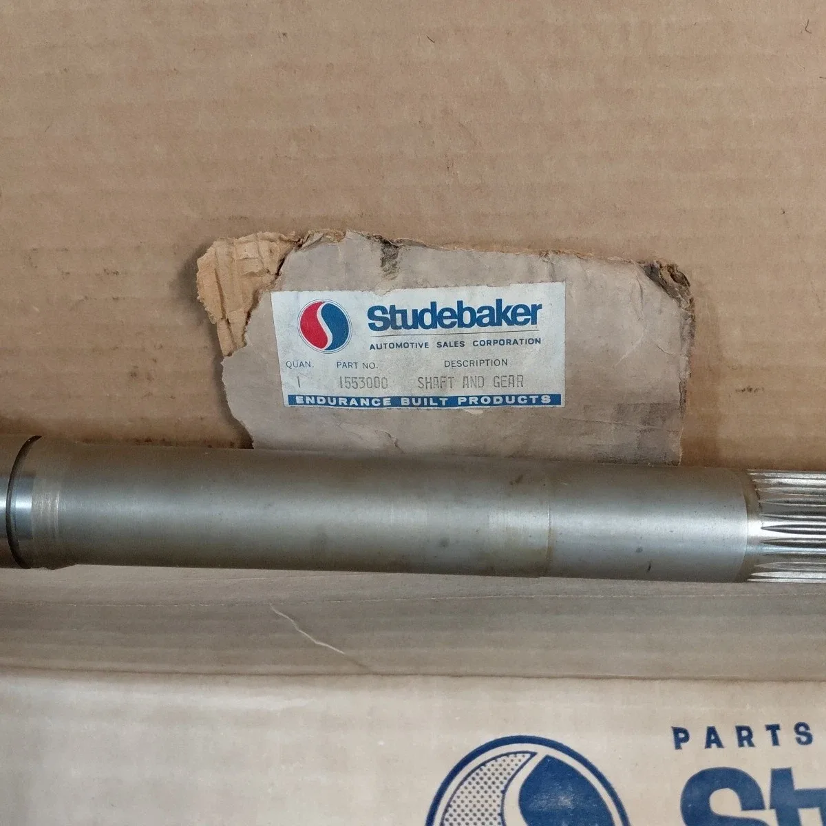 1963-1964 Studebaker Avanti Automatic Transmission Output Shaft & Gear Assembly - 1553000 image 2