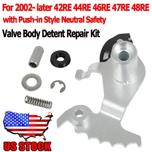 Rooster Comb 44RE 46RE 47RE 48RE Valve Body Detent Repair Kit E-Clip,Seal,Washer