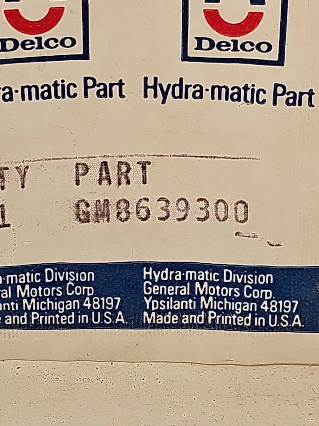1982-1985 GM Automatic Transmission Output Shaft Thrust Washer 8639300 image 2