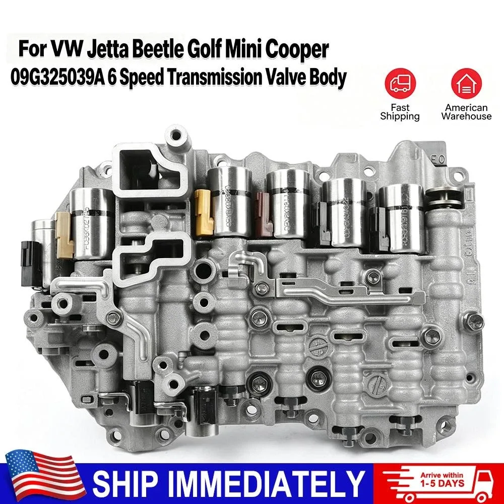 09G Transmission Valve Body w/ Solenoids for Volkswagen Beetle Golf Jetta & Mini Cooper
