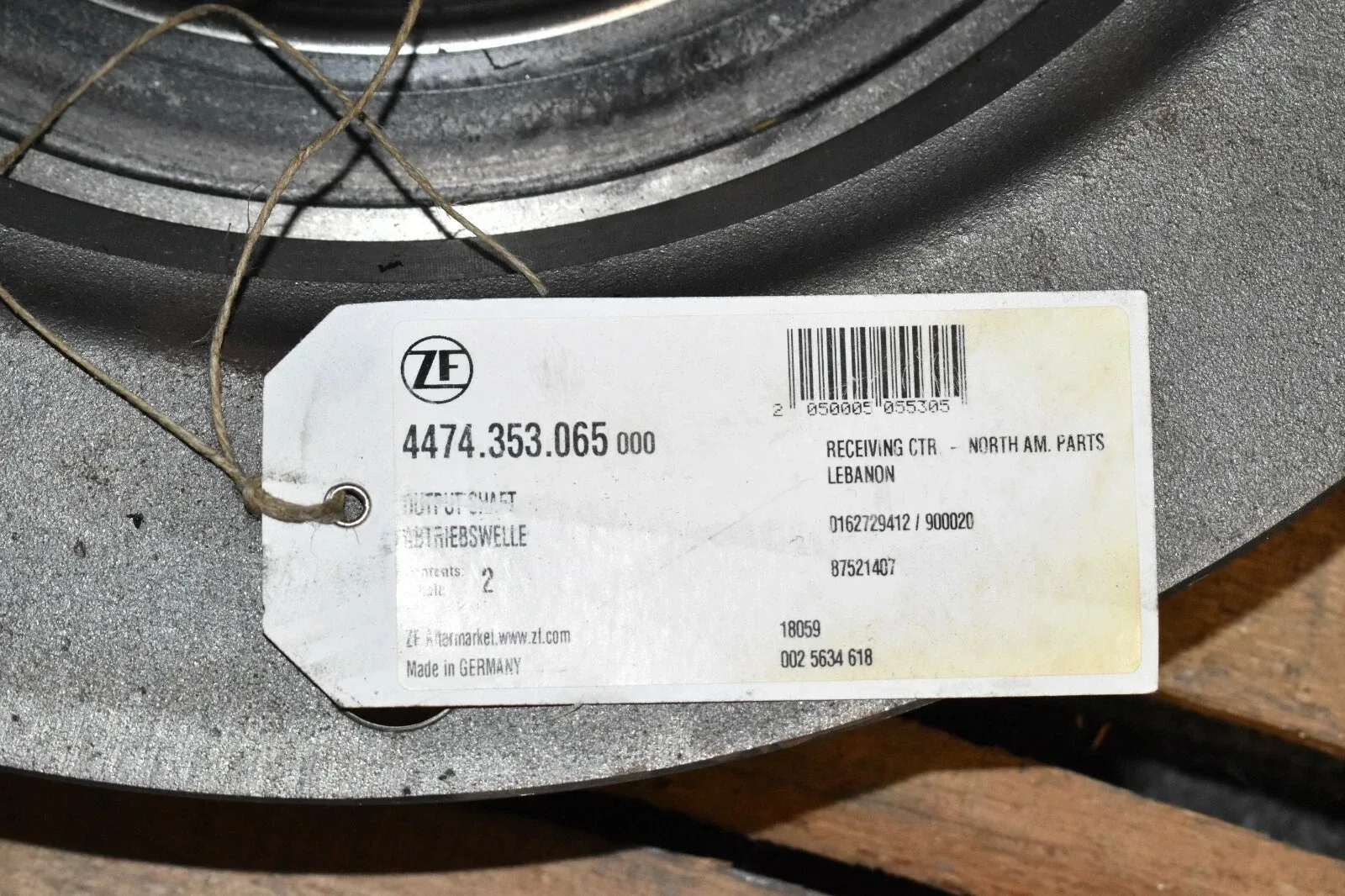 ZF Output Shaft ZF 4474353065 image 2